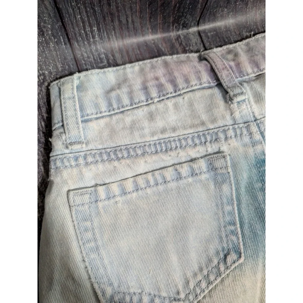 Justice x Ring Pop x Bazooka Girl's Denim Tie Dye Skirt - Size 7 - Shorts
